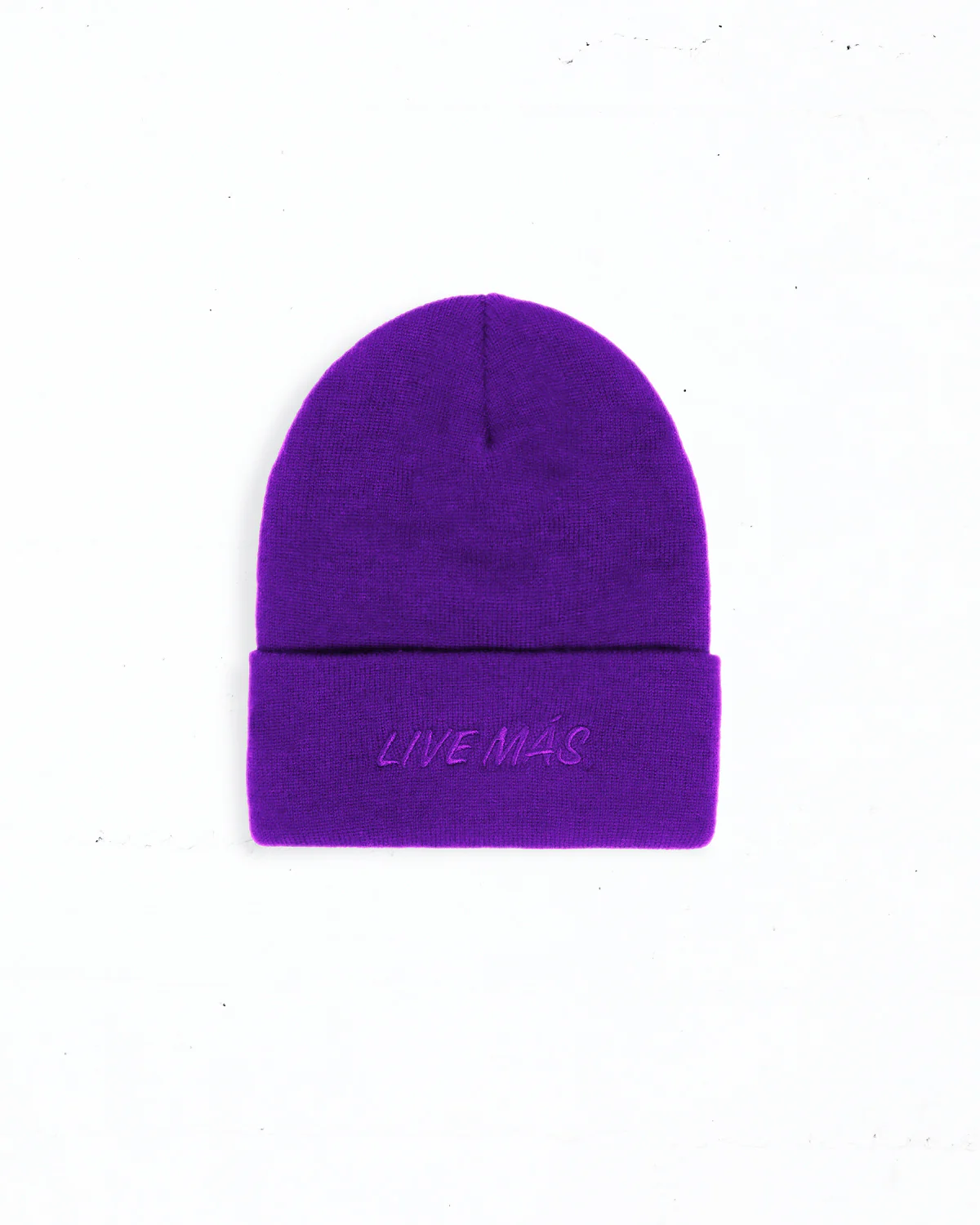 Embroidered Purple Beanie - Image 4